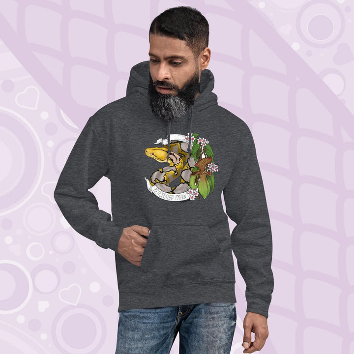 Sudadera con capucha reticulada de Python Banner, suéter de regalo de serpiente reptil 