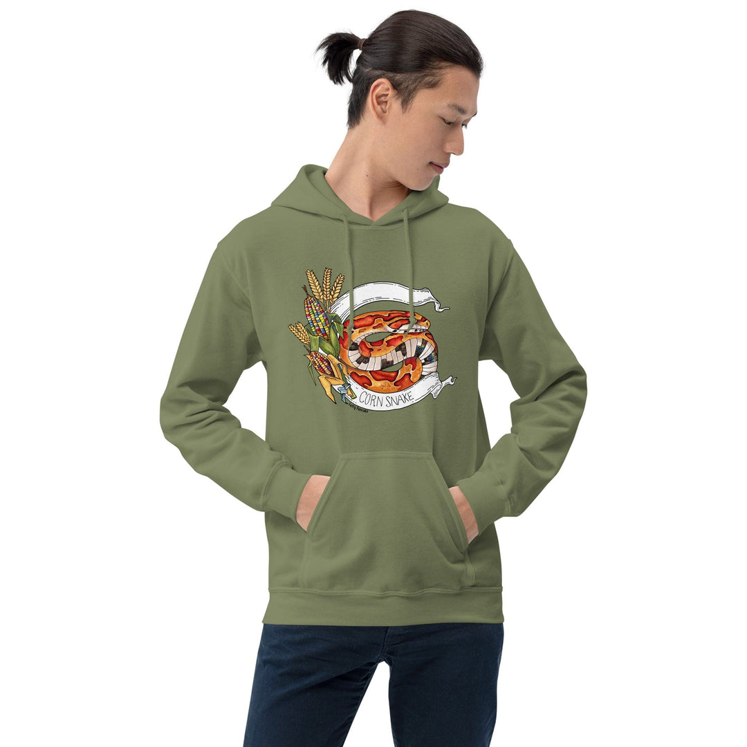 Corn Snake Banner Hoodie, Reptile Gift Pullover