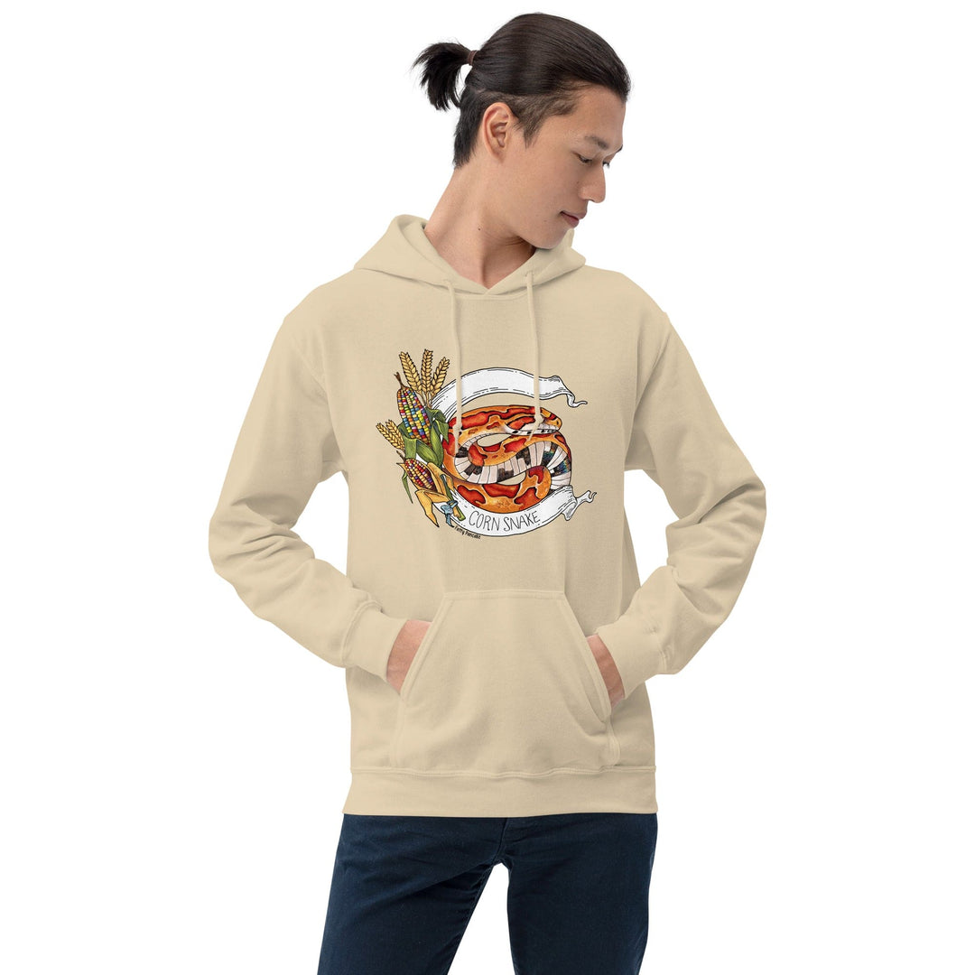 Corn Snake Banner Hoodie, Reptile Gift Pullover