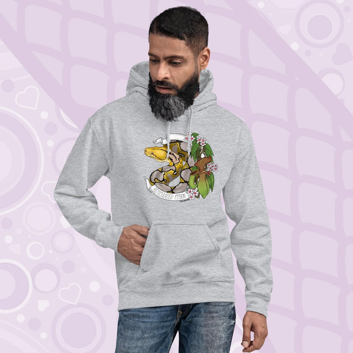 Sudadera con capucha reticulada de Python Banner, suéter de regalo de serpiente reptil 