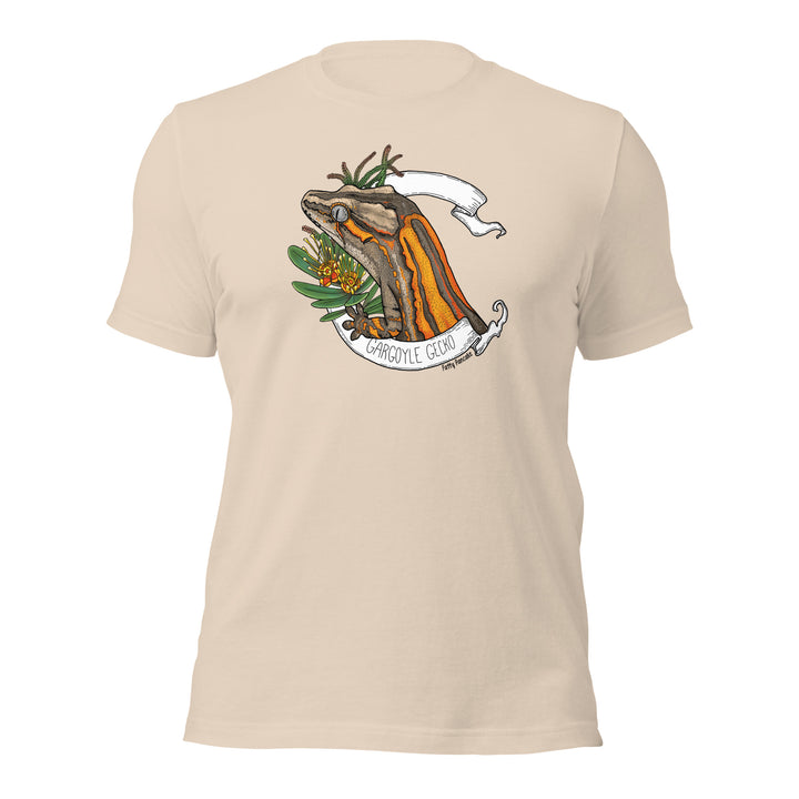 Soft Cream t-shirt with a colorful graphic of a gargoyle gecko and text on the front.