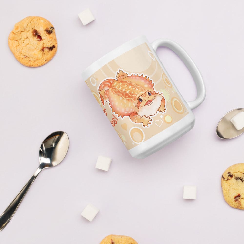 Mornings are Better with Pancakes Bearded Dragon, Cute Reptile Mug