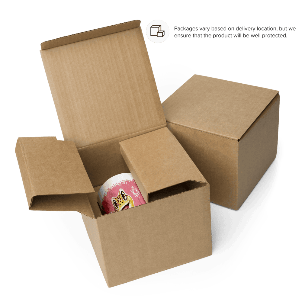 Pink Leopard Gecko Mug with Flowers