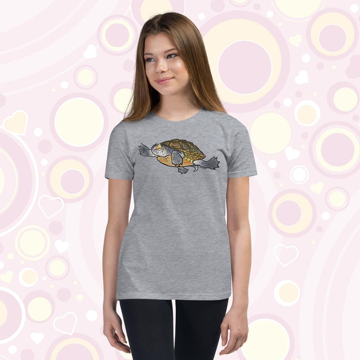 Diamondback Terrapin Youth Short Sleeve T-Shirt, Cute Turtle Tee