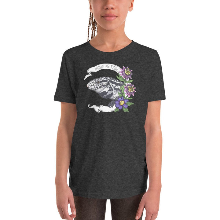 Youth Black and White Argentine Tegu Banner Tee