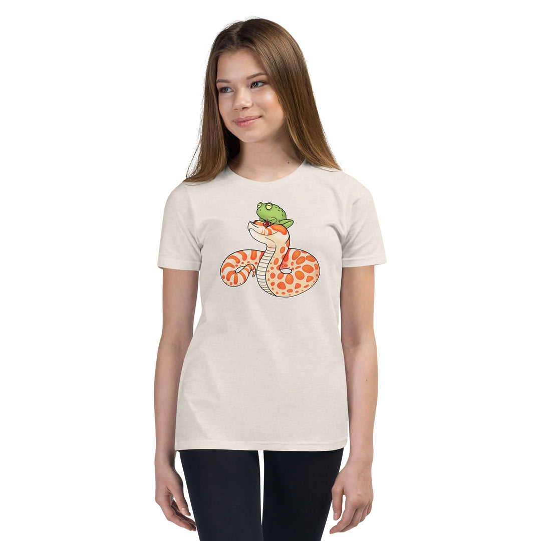 Hognose Snake Youth T-Shirt, Cute Reptile Children Apparel Froggo