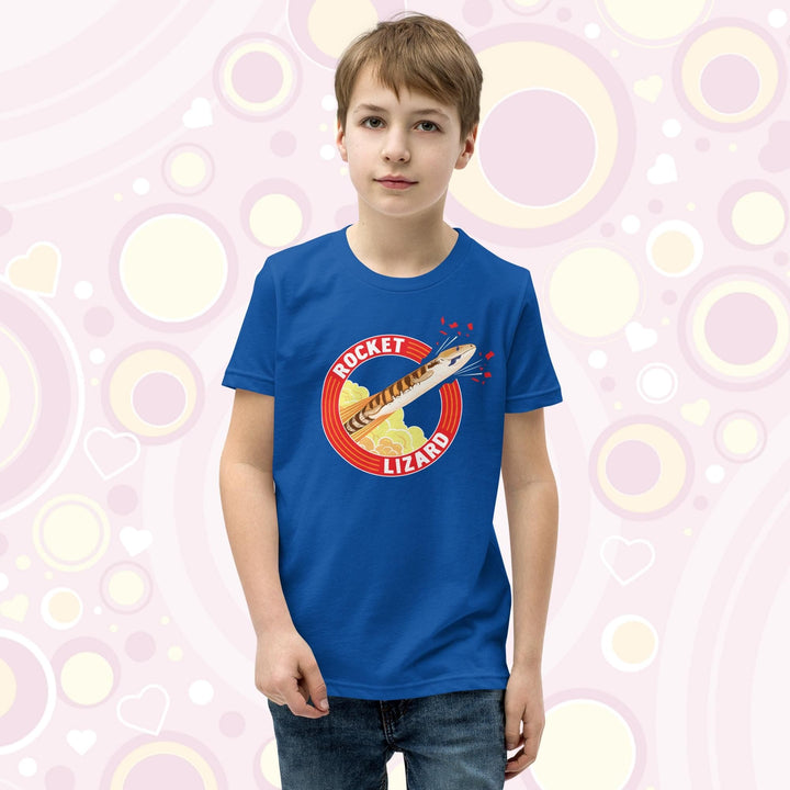 Camiseta juvenil Rocket Lizard con lengua azul Skink 