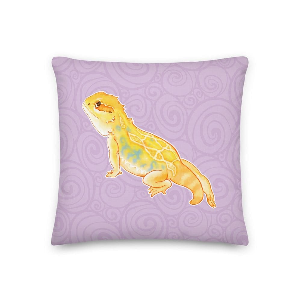 Sexy Leg Bearded Dragon, Cute Reptile Square Pillow