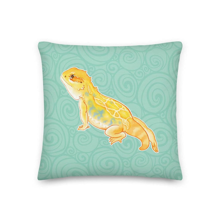 Sexy Leg Bearded Dragon, Cute Reptile Square Pillow