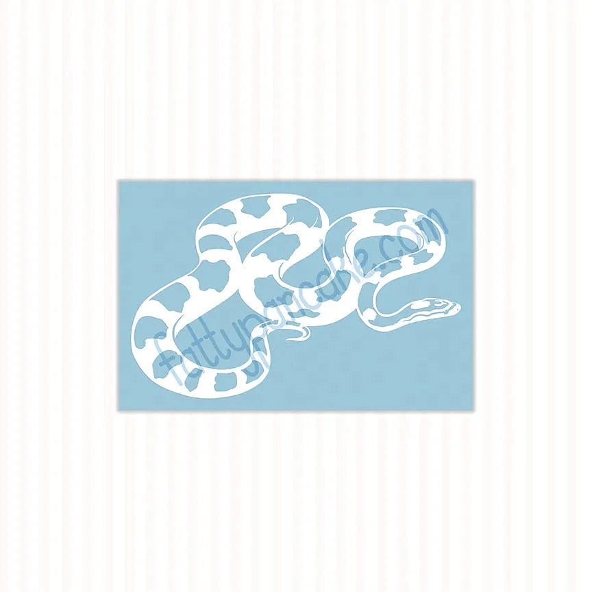 Corn Snake Decal, Waterproof Vinyl Decal, Cute Snake Reptile Gift