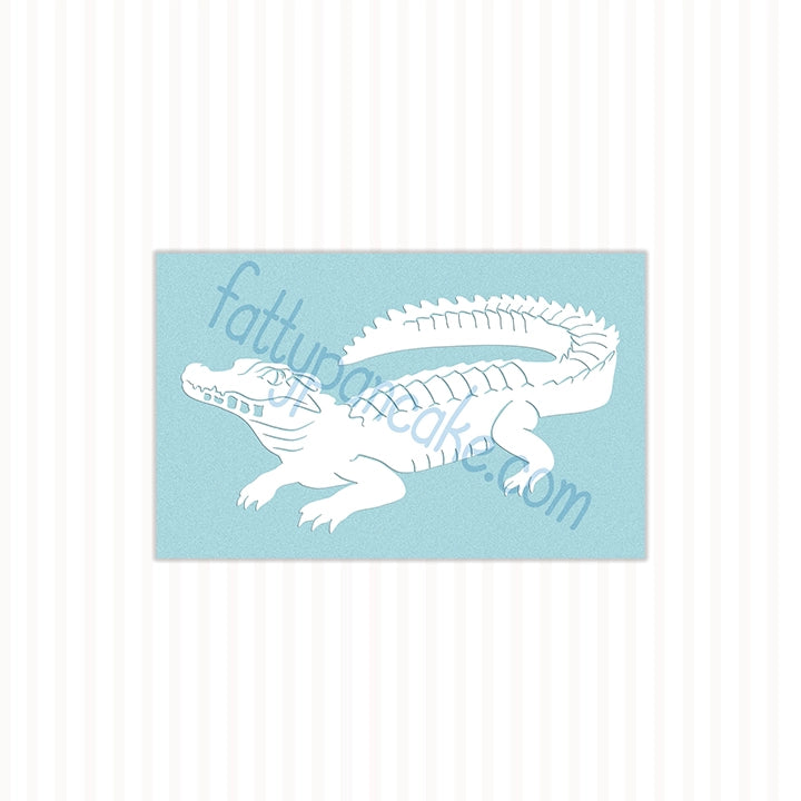 Cuvier's Dwarf Caiman Decal, Waterproof Vinyl Decal, Cute Reptile Gift