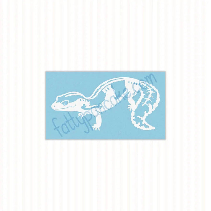Fat Tail Gecko Decal, Waterproof Vinyl Decal, Cute Reptile Gift