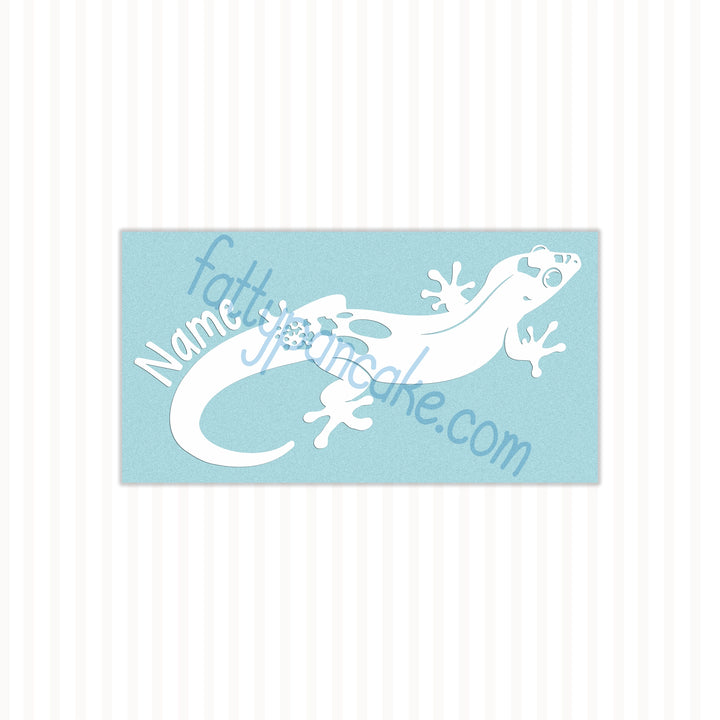 Gold Dust Day Gecko Lizard Decal, Waterproof Vinyl Decal, Cute Reptile Gift