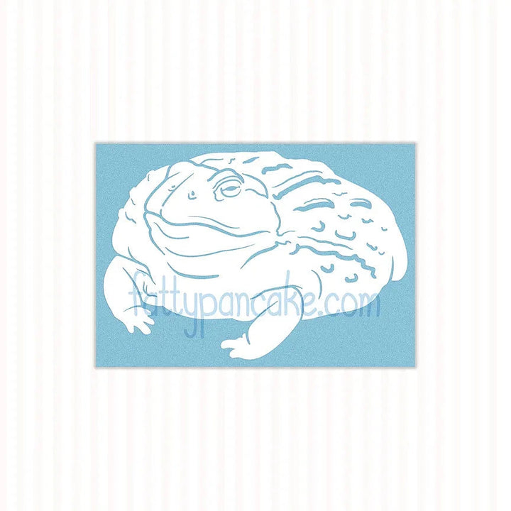 African Bullfrog Pixie Frog Decal, Waterproof Vinyl Decal, Cute Amphibian Gift