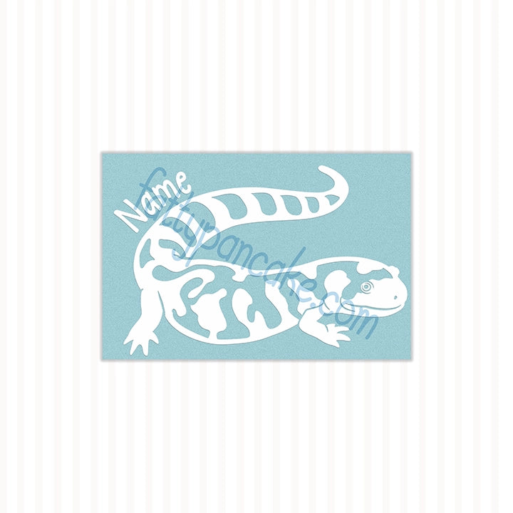 Calcomanía de salamandra tigre (barrada), calcomanía de vinilo impermeable, lindo regalo de anfibios