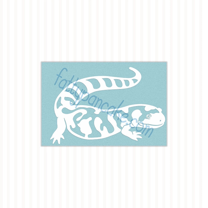 Tiger Salamander (Barred) Decal, Waterproof Vinyl Decal, Cute Amphibian Gift