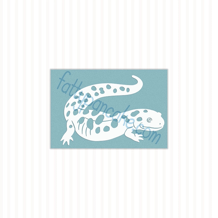 Tiger Salamander (Spotted) Decal, Waterproof Vinyl Decal, Cute Amphibian Gift