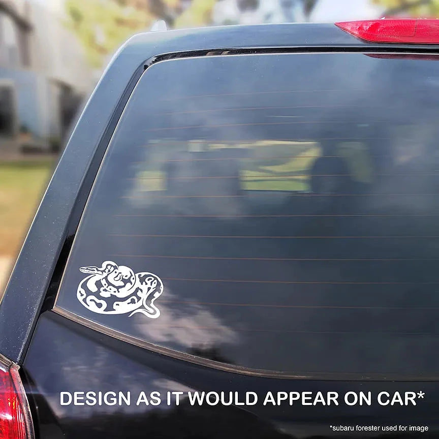 Ball Python Customizable Decal, Waterproof Reptile Vinyl Decal, Cute S ...