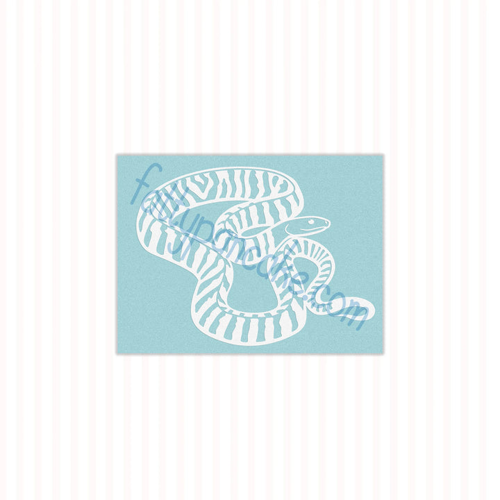 Black-Headed Python Waterproof Vinyl Decal, Cute Reptile Gift