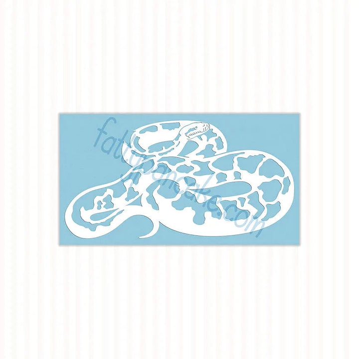 Burmese Python Decal, Waterproof Vinyl Decal, Cute Snake Reptile Gift