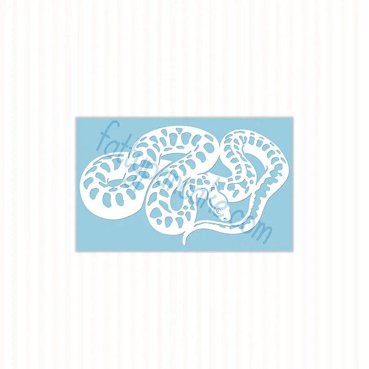 Children's Python Decal, Waterproof Vinyl Decal, Cute Snake Reptile Gift