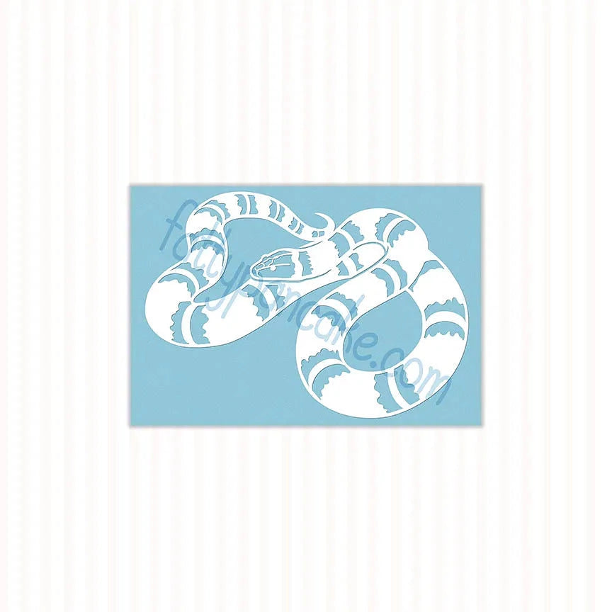 Calcomanía de serpiente rey leche o escarlata, calcomanía de vinilo impermeable, lindo regalo de reptil serpiente