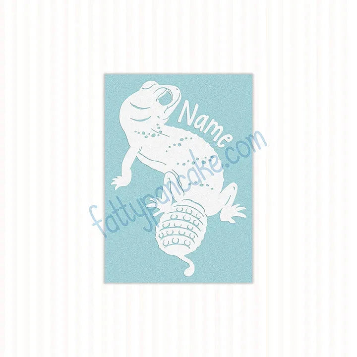 Knob-Tailed Gecko Waterproof Vinyl Decal, Cute Reptile Gift