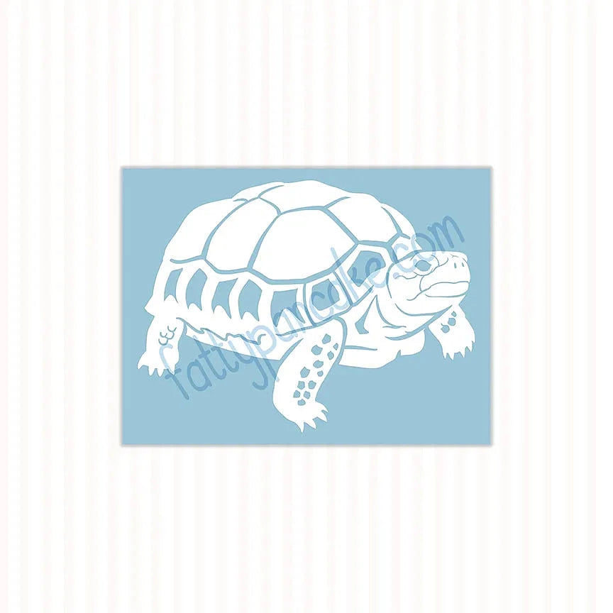 Calcomanía de tortuga de patas rojas, calcomanía de vinilo impermeable, lindo regalo de reptil