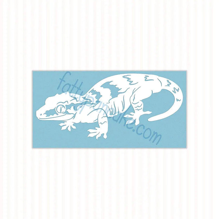 Gargoyle Gecko Decal - Reticulated, Waterproof Vinyl Decal, Cute Reptile Gift