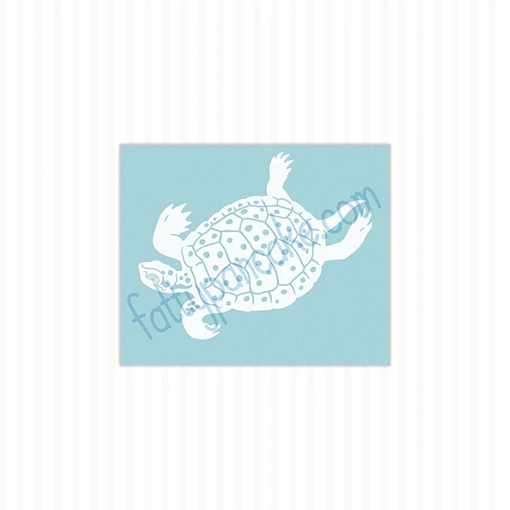 Spotted Turtle Decal, Waterproof Vinyl Decal, Cute Reptile Gift