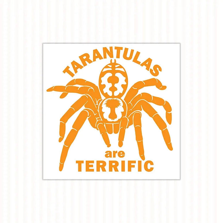 Tarantulas are Terrific Decal, Waterproof Vinyl Decal, Cute Spider Gift