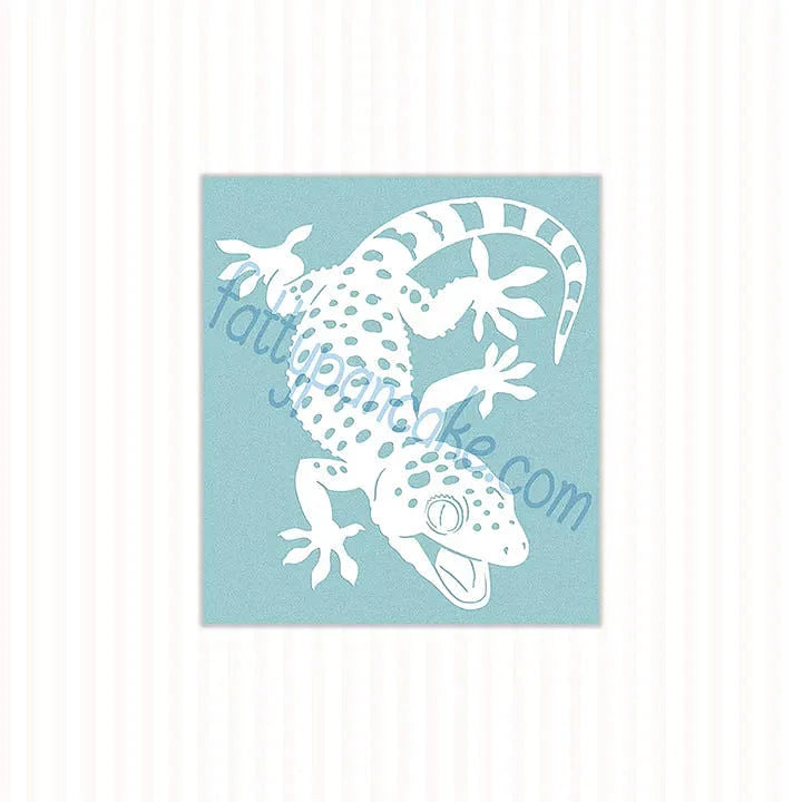 Tokay Gecko Waterproof Vinyl Decal, Cute Reptile Gift