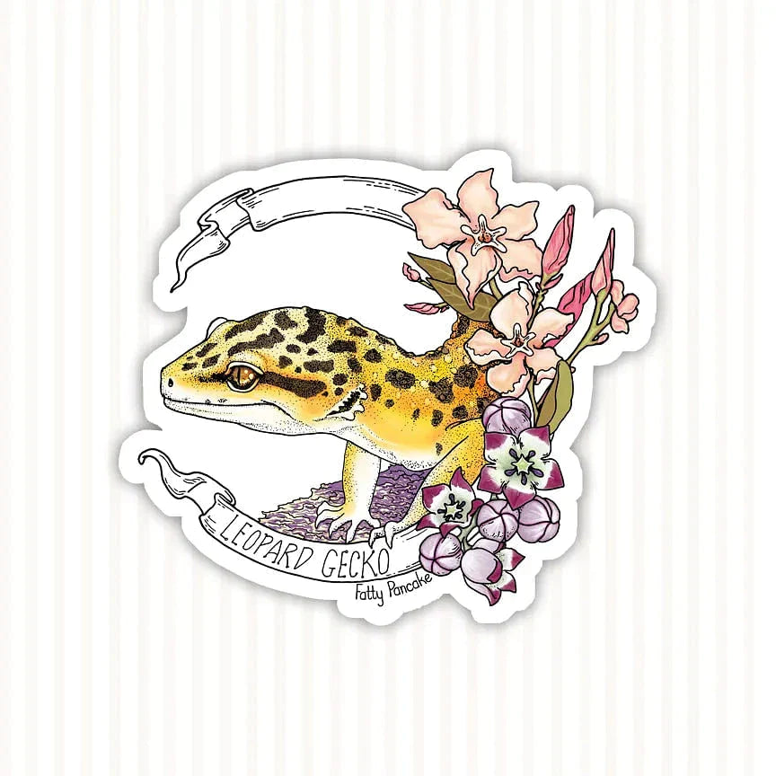 Wholesale - Leopard Gecko Banner Sticker