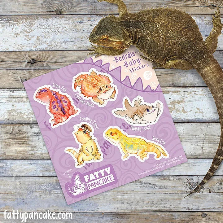 Many Beardies, Cute Bearded Dragon Sticker Sheet