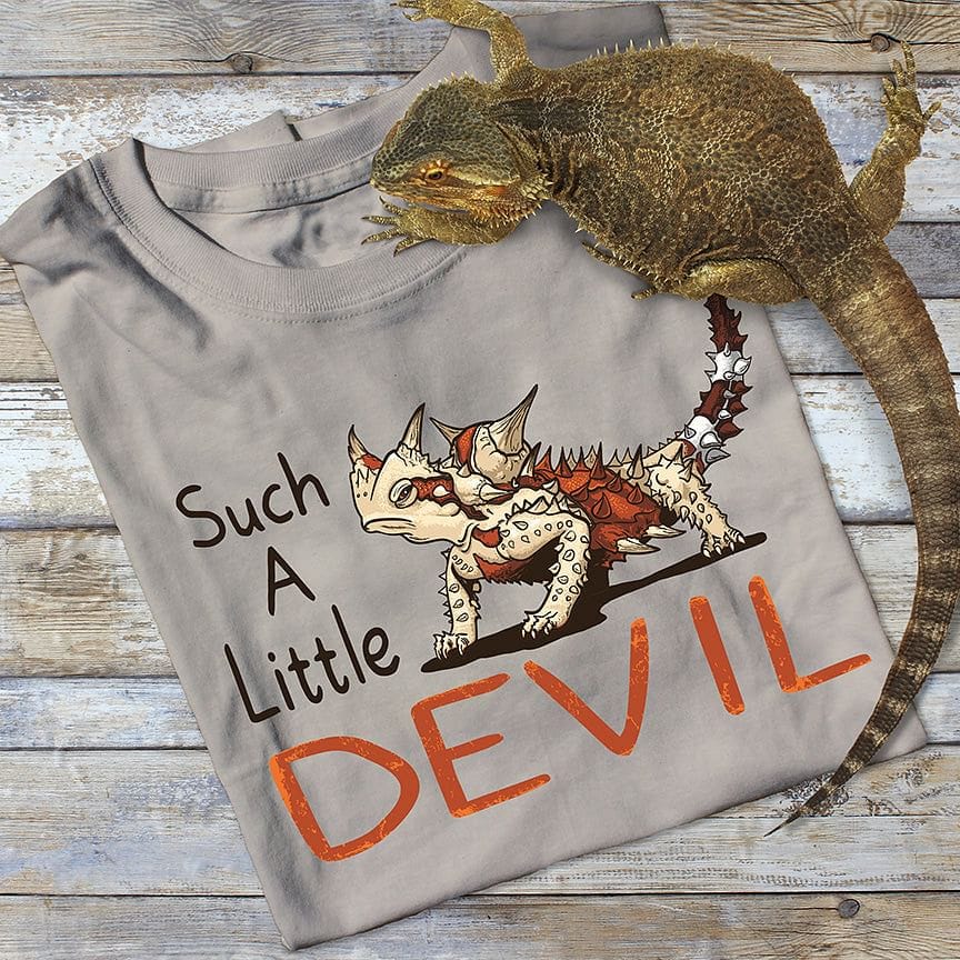 Una camiseta tan pequeña del diablo espinoso del diablo 