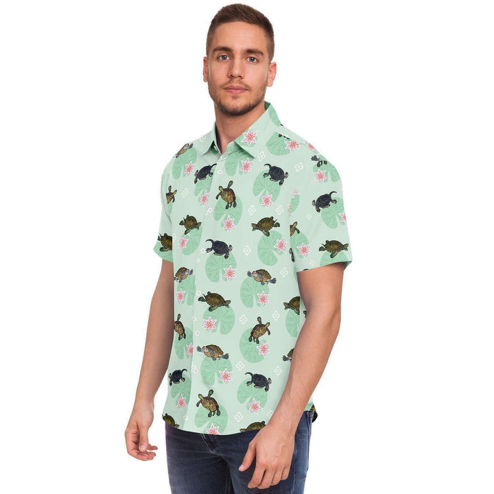 Camisa con botones Tortugas con Lilly Pads II 