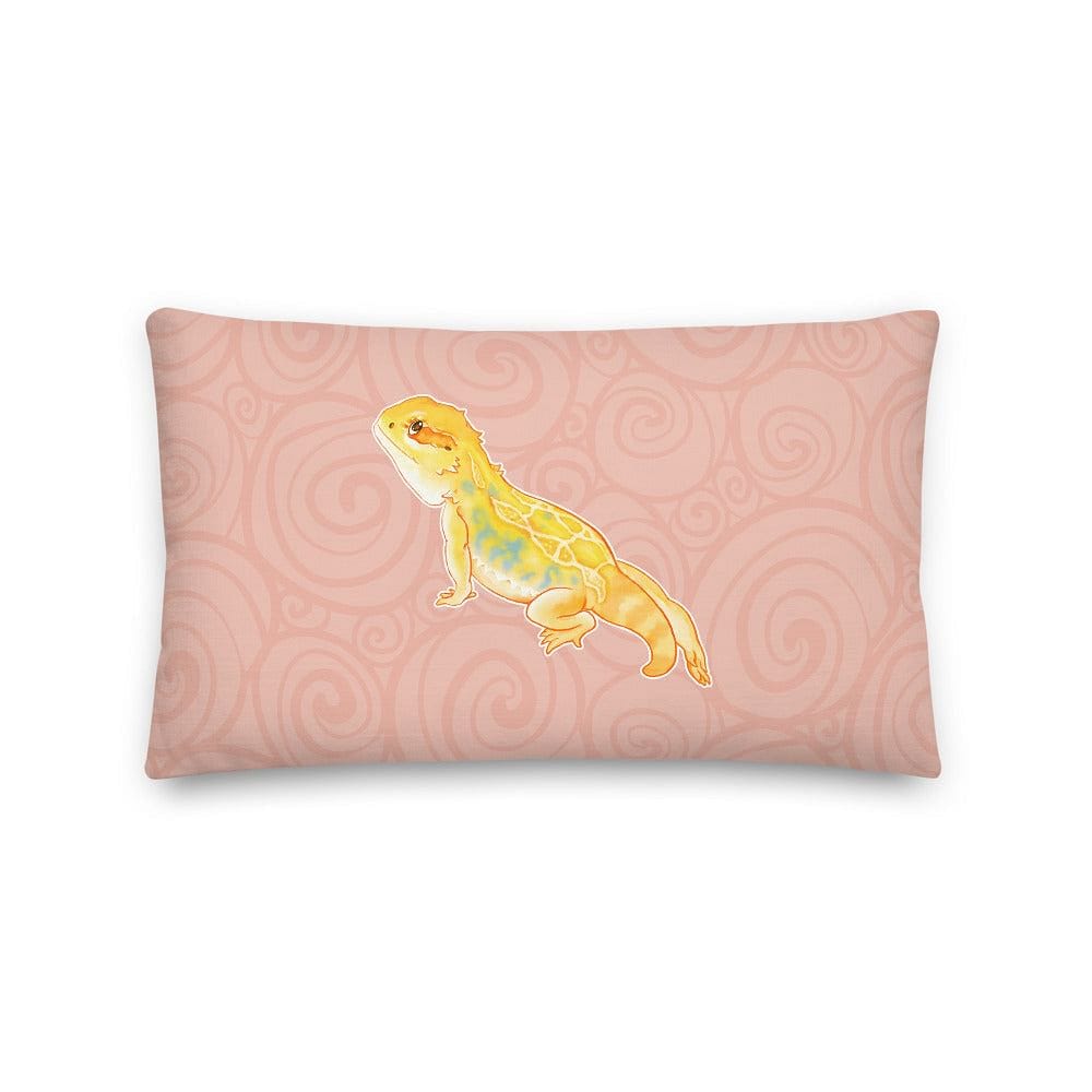 Sexy Leg Bearded Dragon, Cute Reptile  Rectangular Pillow