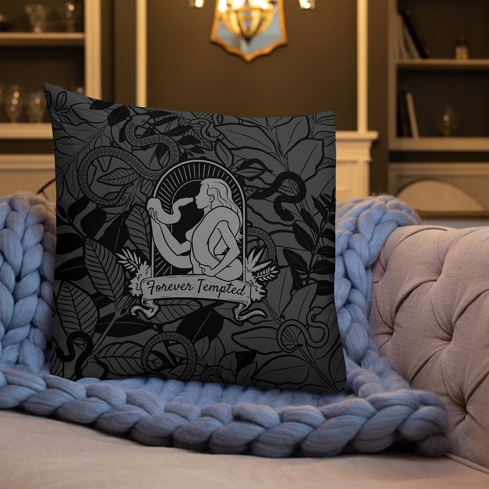 Forever Tempted Snake Gift, Decorative Reptile Square Pillow