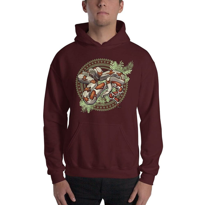 Red Tailed Boa Constrictor Hoodie, Snake Reptile Gift Pullover