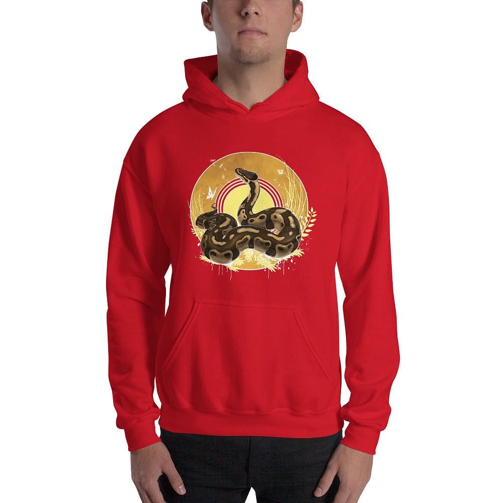 Autumn Ball Python Snake Hoodie, Reptile Gift Pullover