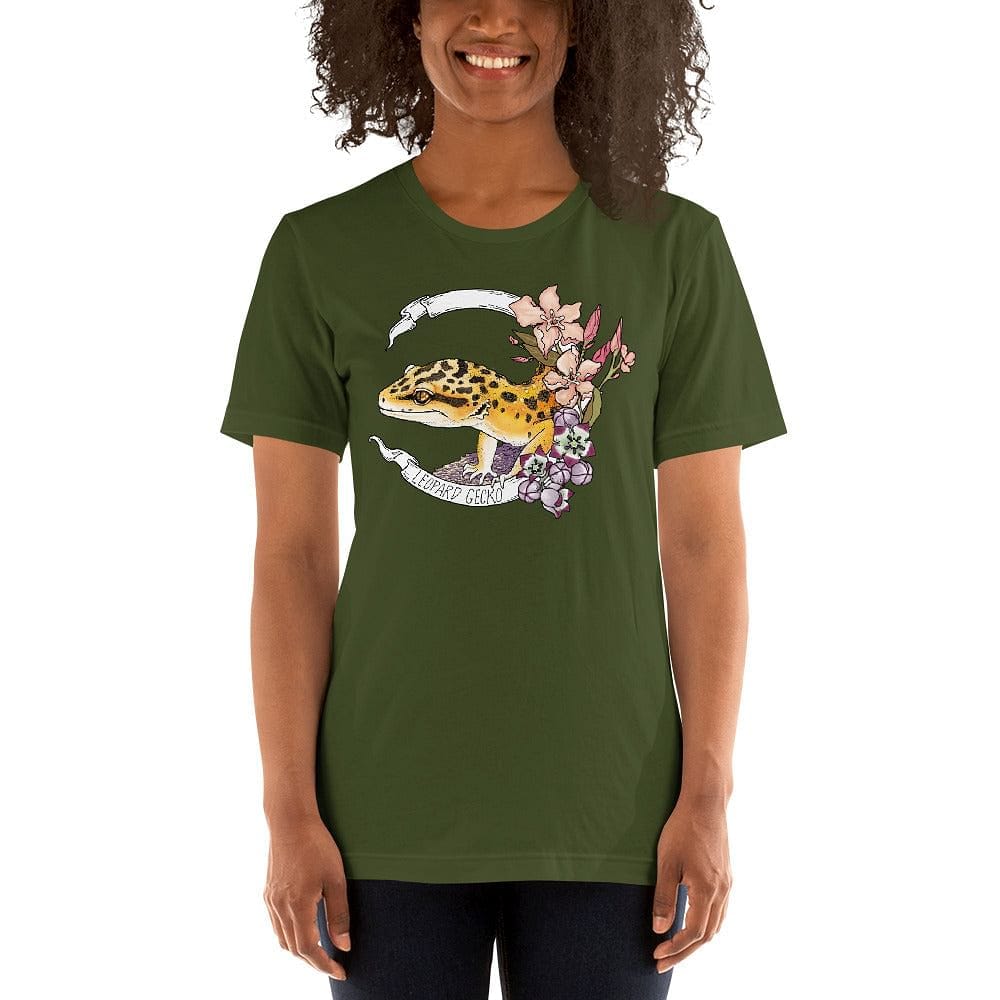 Camiseta con estampado de leopardo Gecko 