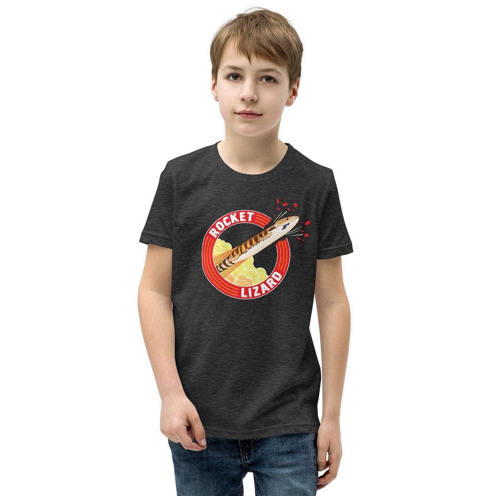 Camiseta juvenil Rocket Lizard con lengua azul Skink 