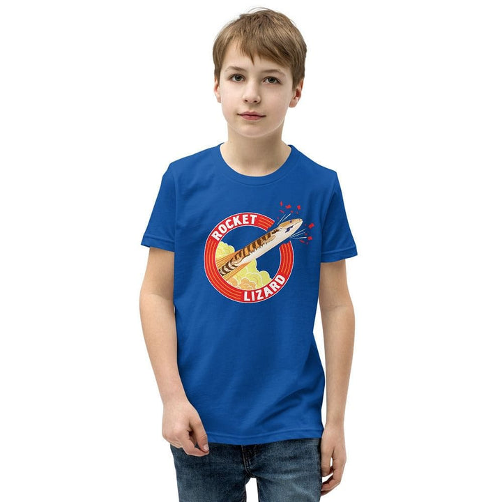 Camiseta juvenil Rocket Lizard con lengua azul Skink 